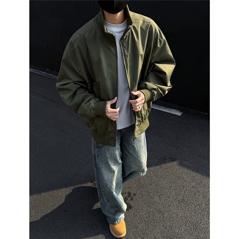 【现货】2025秋新立领休闲百搭时尚男夹克外套705-1-W8851-P35,男装夹克,星座705-1