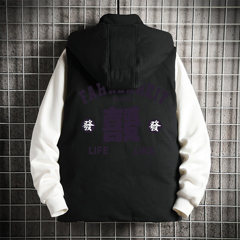 棉马甲男士大码加厚棉背心男坎肩男网格MJ47256-P80,男装背心/马甲,电商A040A