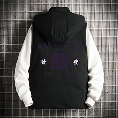 棉马甲男士大码加厚棉背心男坎肩男网格MJ47256-P80，男装背心/马甲，电商A040A