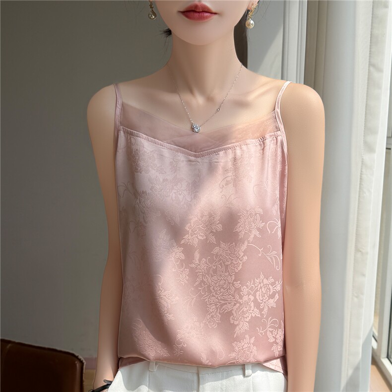 NX-2685-欧根纱吊单,女装背心吊带,暖习羊绒
