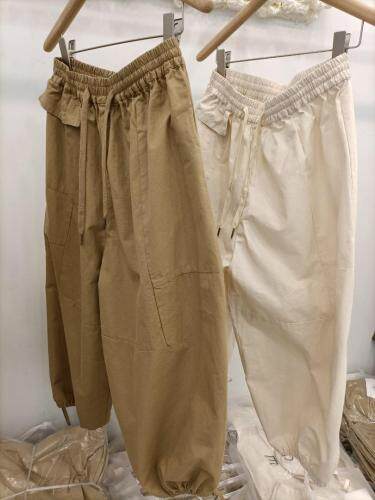 裤子两色咖/米，女装，ENGE