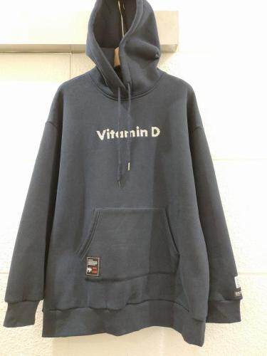 加绒长款连帽卫衣，女装卫衣/绒衫，moiiy