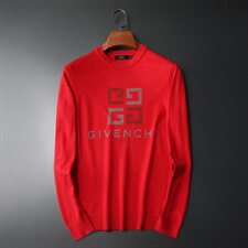 2021秋冬新款男士毛衣烫钻羊毛衫6813P90（大货款）M-5XL红，男装针织衫/毛衣，钱塘6066（原711）