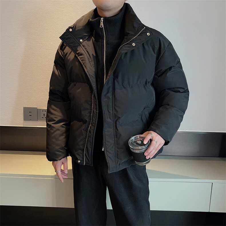 冬季新款立领假两件棉服男加厚保暖潮流棉衣痞帅M117-P160控190，男装棉衣，电商B267