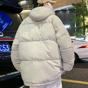 连帽棉衣男士冬季加绒加厚休闲外套面包服棉袄 M02 P75特批图片