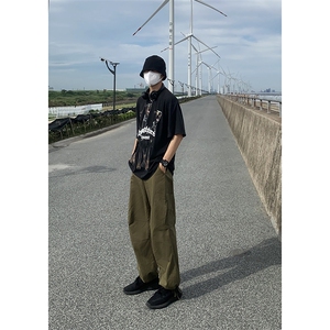 B221 美式ins街头hiphop宽松工装休闲裤子 LK23122-P65 控88图片