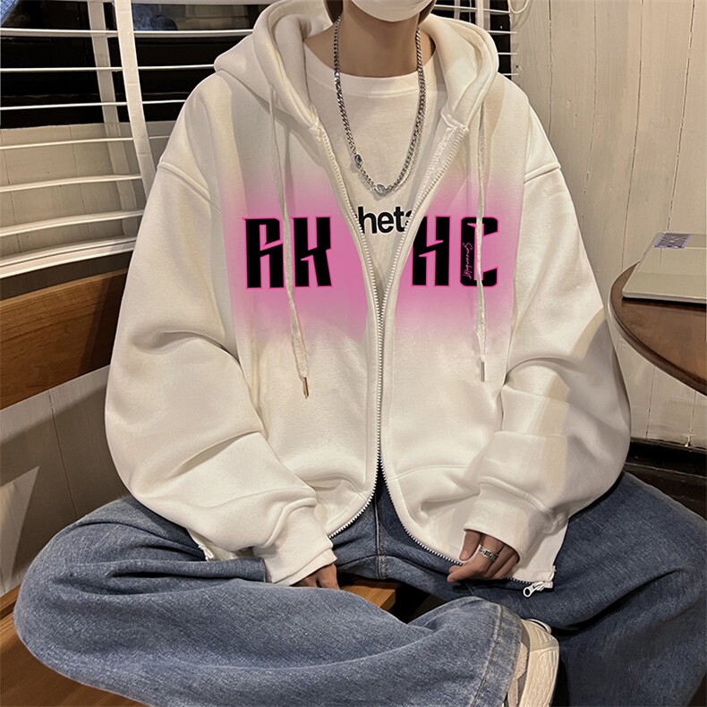 抖音供货、复合重磅360克现货开衫卫衣宽松D223A-KS2313-特P45,男装卫衣,电商019-1