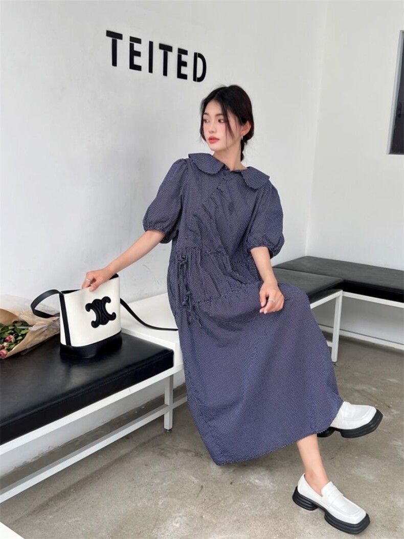 时尚韩版宽松连衣裙，胖瘦都能穿，女装连衣裙，衣宫主