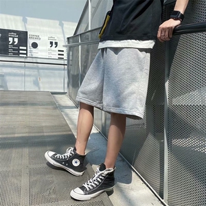 夏季百搭纯色短裤男韩版潮流宽松学生情侣运动休闲五分裤D300-P26图片