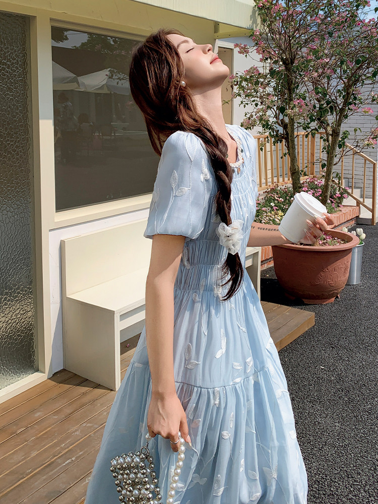 2025新款夏装修身时尚连衣裙短袖,女装连衣裙,欣美人