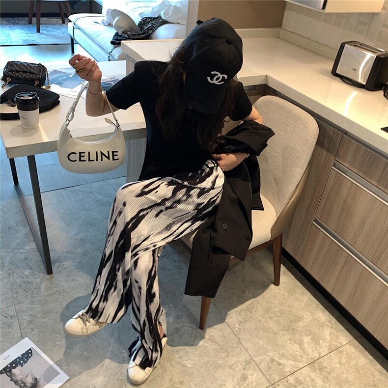 扎染百褶裤，女装，XTZ style