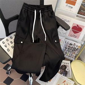 复古工装裤男款潮牌多口袋休闲伞兵裤直筒宽松登山冲锋裤X319/P42