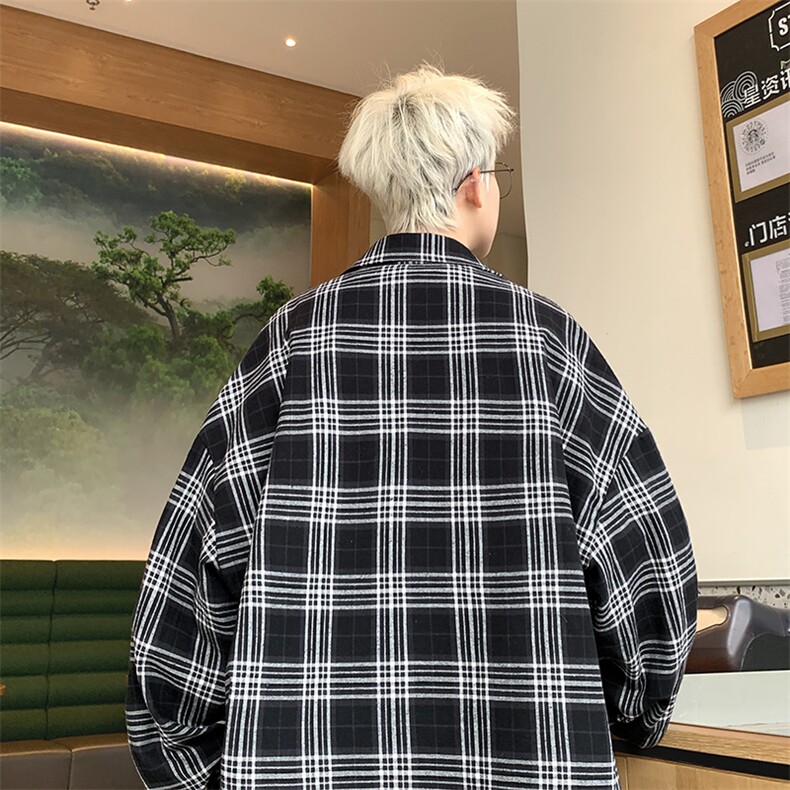 B225-仔仔图-C6604--P55-X69----港风复古双口袋刺绣衬衫-全棉,男装衬衫,电商B225