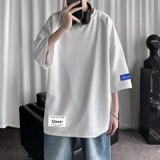 Q11062-P30春夏季七分袖t恤男大码五分袖男短袖中袖,男装T恤,电商A040