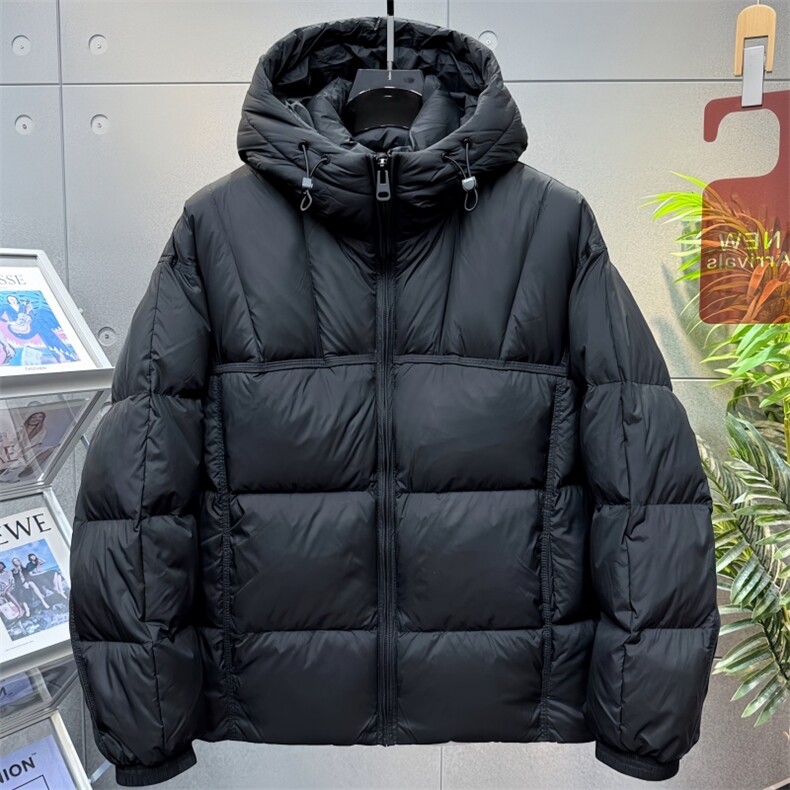 2025冬季情侣新款连帽羽绒服外套50白鸭绒新标,男装羽绒服,星座218-2