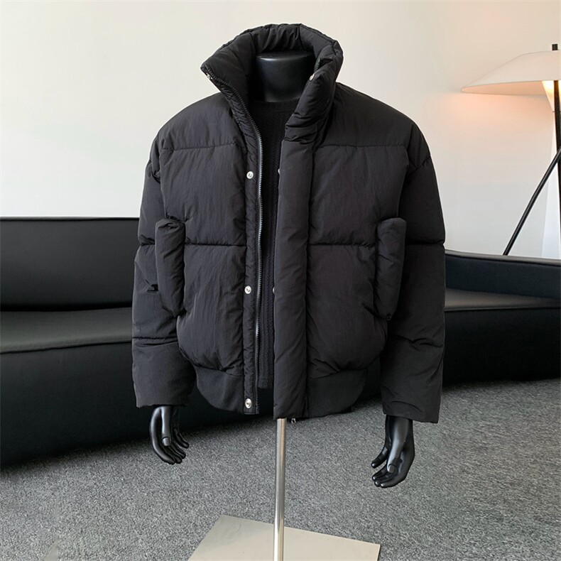 棉衣男宽松立领加厚棉袄DSA157B-M817-P85图片