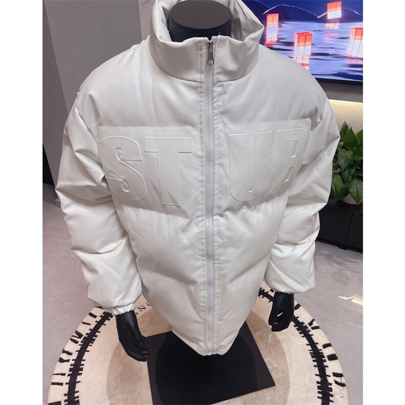档口图 立领钢印棉衣PU皮棉服棉袄M2883-特P100图片