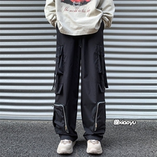 Z616秋季新款防水工装冲锋裤拉链设计感口袋长裤TY937P65控78，男装休闲裤，星座512A（原616）