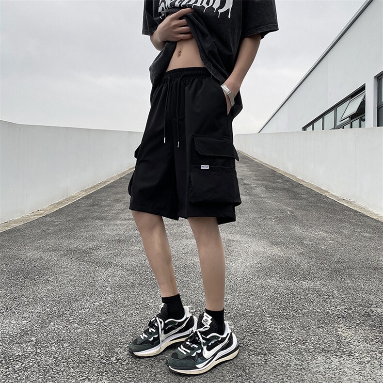 美式工装裤男款夏季高街多口袋短裤宽松运动休闲五分裤DK0121-P30,男装休闲裤,星座308B-2