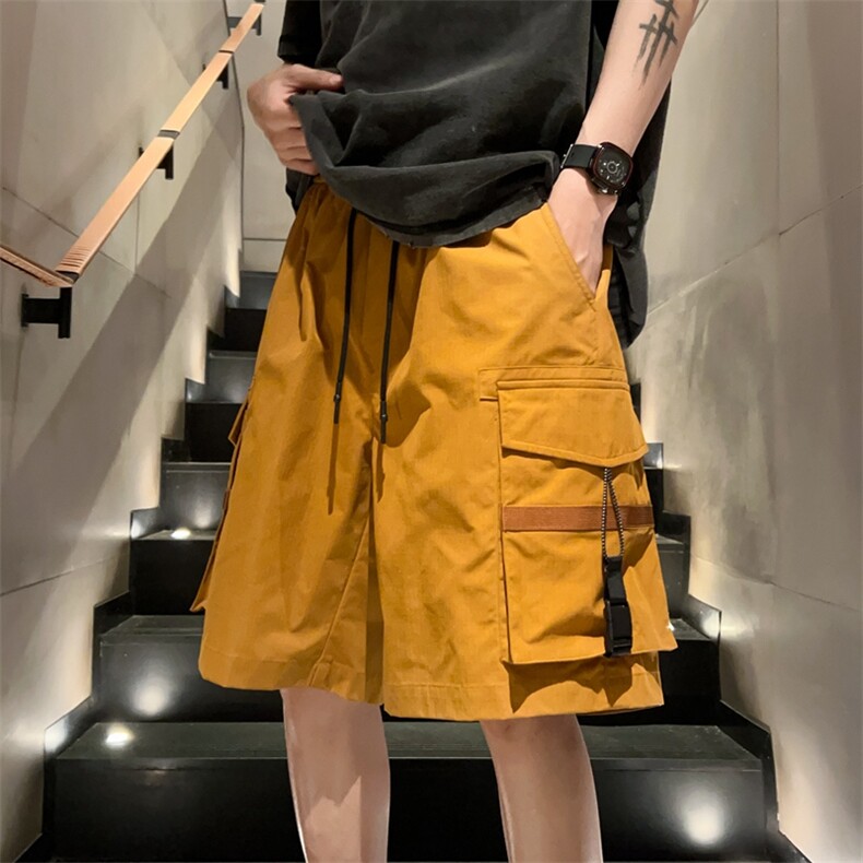 高品夏季工装短裤男纯色宽松大码运动五分裤DSA157B-D613-特P37图片