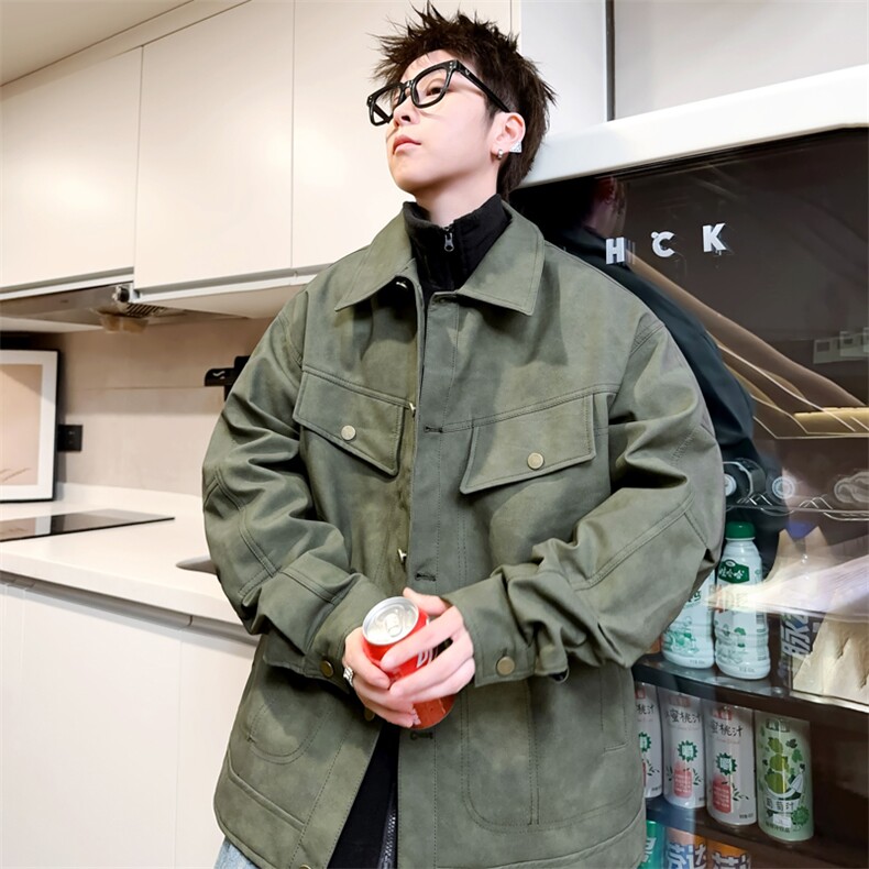 三合一加绒加厚皮棉衣男冬季翻领棉服扣子棉袄A266-PYT0091-P135图片