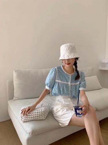 花色短袖上衣，女装，FUMEI赋美