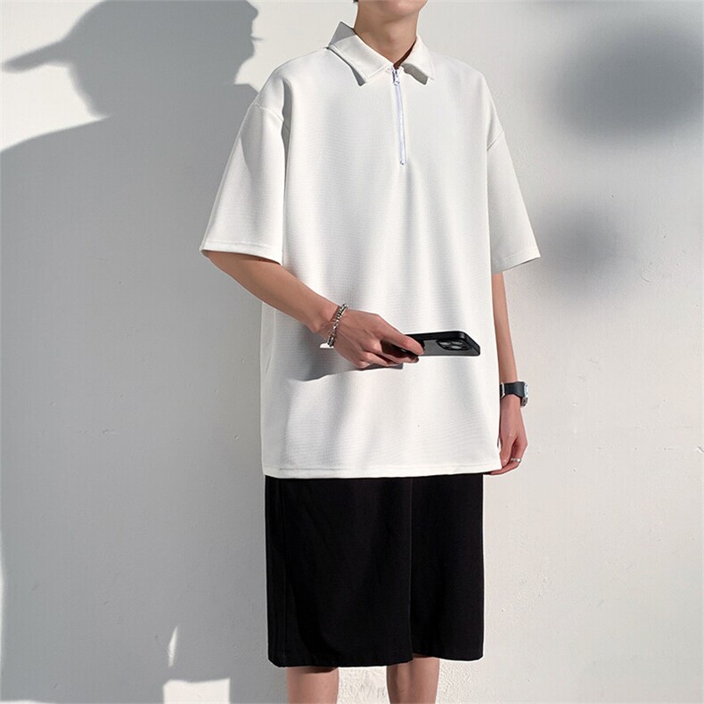 加大210斤可穿夏季新款休闲短袖T恤男宽松百搭POLO打底衫,男装Polo衫,星座1206（原A206）