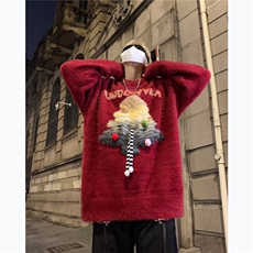 水貂绒日系可爱软糯猫咪毛衣女冬季外穿温柔慵懒风毛针织MY92，男装针织衫/毛衣，星座1116A-1（原606A）