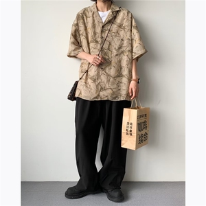 痞子衬衫男士短袖韩版潮流高街帅气2024夏季新款ins外套CY720-P30