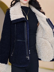 【大货已出】加绒加厚保暖修身显瘦上衣女时尚小香风短款外套女图片