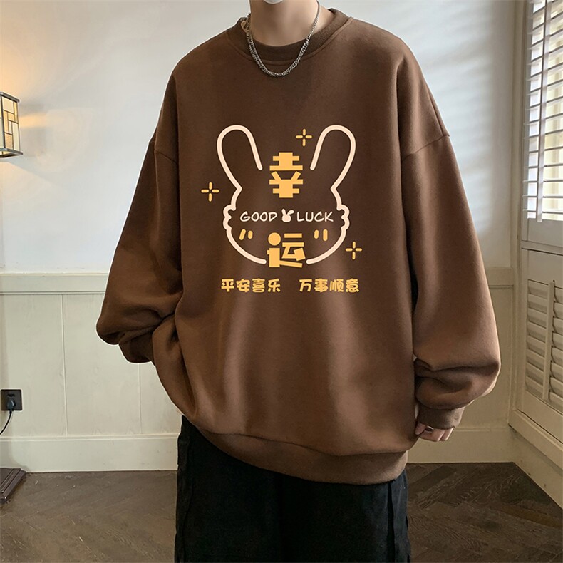 圆领卫衣男大码加厚加绒长袖t恤男S6297-P28,男装卫衣,电商A040