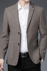 男装商务休闲西装外套中年男士西服时尚格子免烫上衣ZL99601-P160，男装西服，电商B212（原钱塘6029）