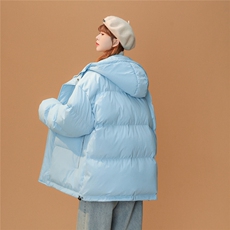 中性风蜘蛛印花宽松百搭休闲连帽羽绒服A247-YR1309特批175控268，男装羽绒服，电商A268