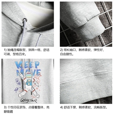 WY2175-P35加绒款-P40纯连帽卫衣男大码运动帽衫宽松薄网格，男装卫衣，电商A040A