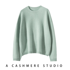 2025年秋季时尚百搭通勤简约休闲7针无缝金银丝圆领，女装羊绒衫，轻暖羊绒