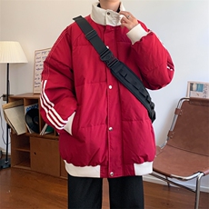 ！2025冬季新款男士撞色潮牌棉衣百搭情侣棉服外套MY200特P70，男装棉衣，电商B220