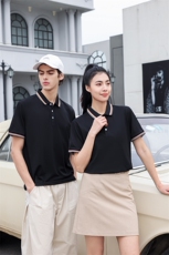 男式2023年夏季新款T恤衫男女同款情侣装短袖翻领休闲polo体恤，男装T恤，电商B360