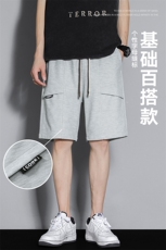 2026新款五分短裤男YOA景休闲百搭纯色运动短裤CK2406-P27控48，男装牛仔裤，星座717