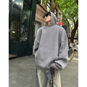男士连帽男士套头针织毛衣A367MK18P70控98