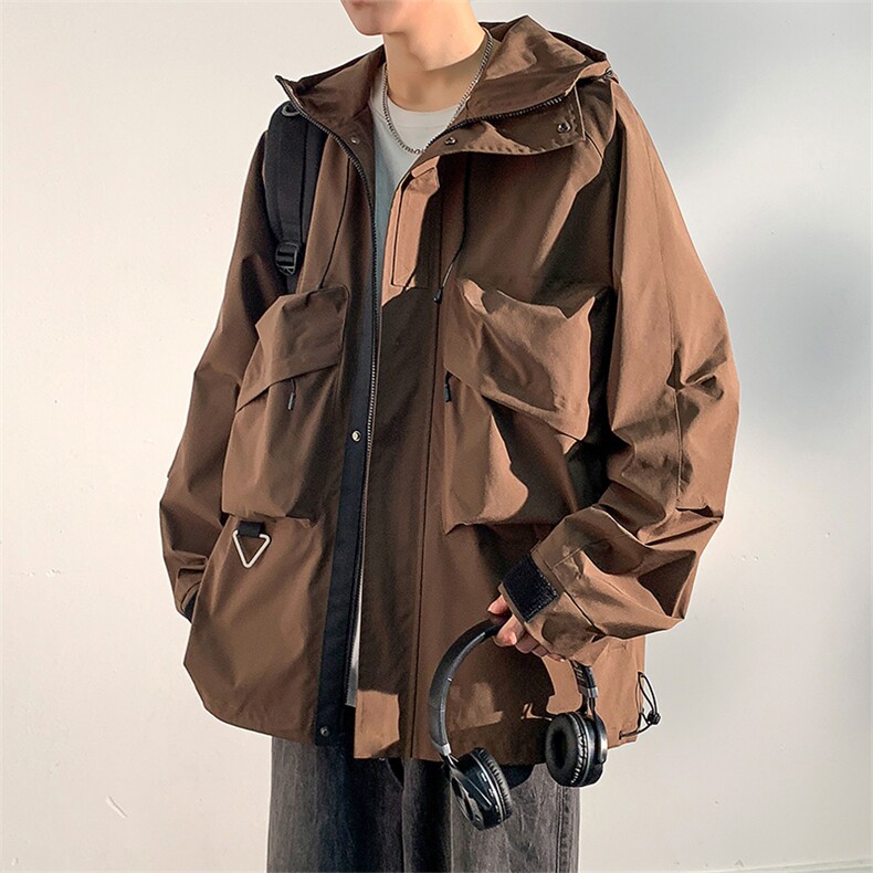 春秋季新款高品质休闲工装潮牌百搭夹克男士 JK7015-P85图片
