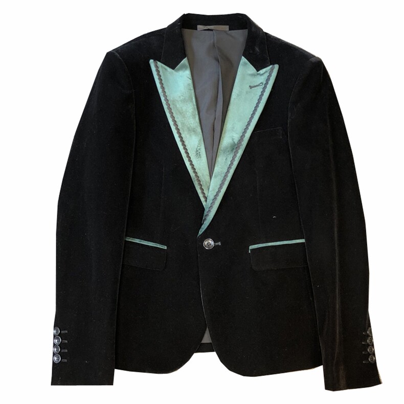 秋冬店主休闲夹克西装单西男士修身金丝绒西服A236-XZ-168-P145,男装夹克,电商A236