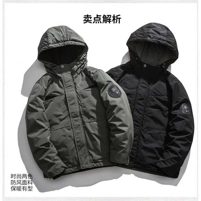 网络图现货冬季主推新标90鸭绒工装羽绒服DJ9714-P130,男装棉衣,星座1005-4