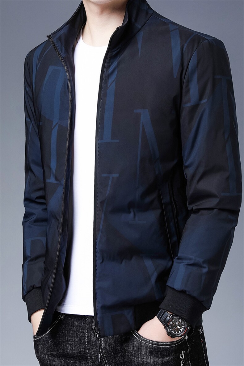 A931369加厚立领帅气羽绒服男式修身男士外套冬季潮流P165,男装棉衣,电商B360