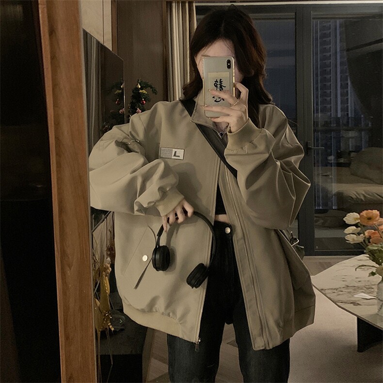 A363-P98外套男女美式高街复古棒球服秋季情侣潮牌运动飞行夹克,男装夹克,星座911