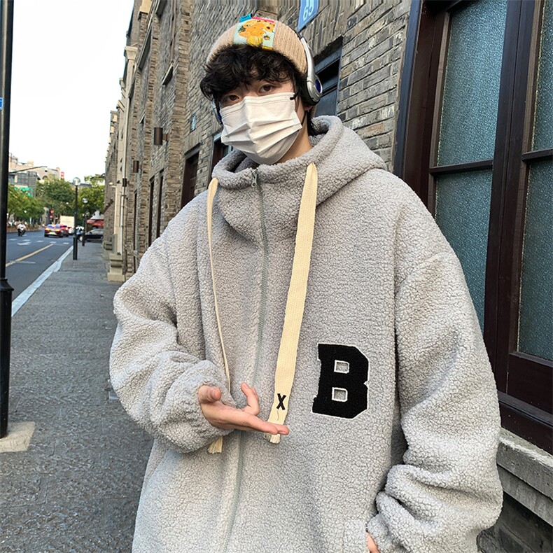 2024冬季羊羔毛加厚情侣棉衣男外套227-2*MY701*P98控128,男装棉衣,星座227-2
