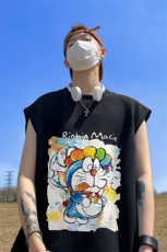 华夫格背心直播高品质重磅220克哆啦a梦印花HB755-P25控38，男装背心/马甲，星座508（原C305）