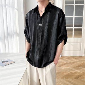 B353 CS366 P55 M-3XL 聚酯纤维100 夏季新款2025冰丝衬衫直播款3图片