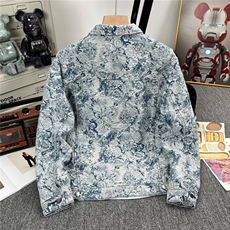 秋新款小众破坏风流苏花卉牛仔外套重工刺绣宽松夹克3731/P79，男装夹克，星座506B