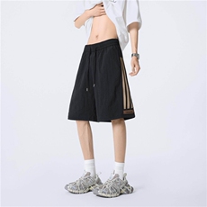 休闲短裤，抖音得物现货，可送样，A061-MK22101-特P25-模特图，男装牛仔裤，电商A061