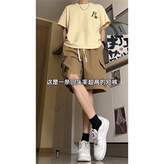 现货供视频纯棉水洗刺绣工装短裤A405特P40，男装牛仔裤，电商A309